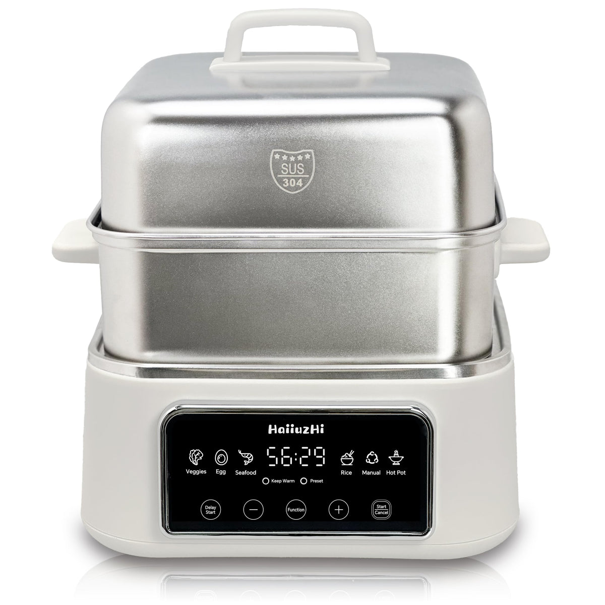 12.7 Qt Double-Tier Electric Food Steamer
