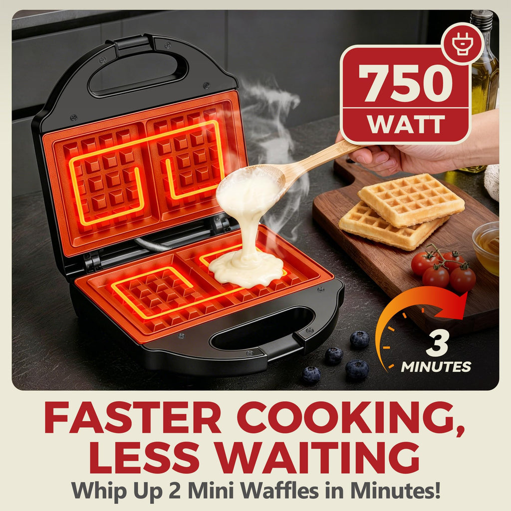 Ceramic Mini Waffle Maker01