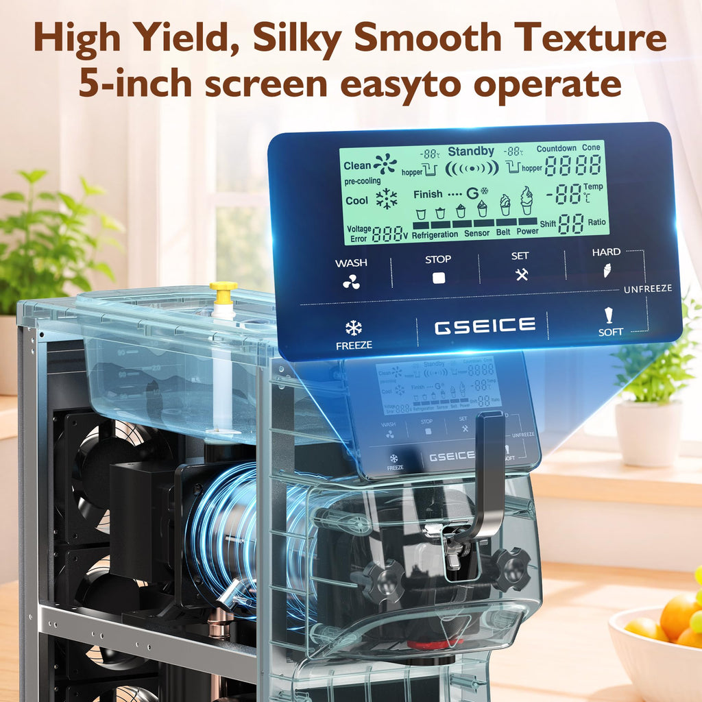 Commercial Soft Serve Ice Cream Maker Machine