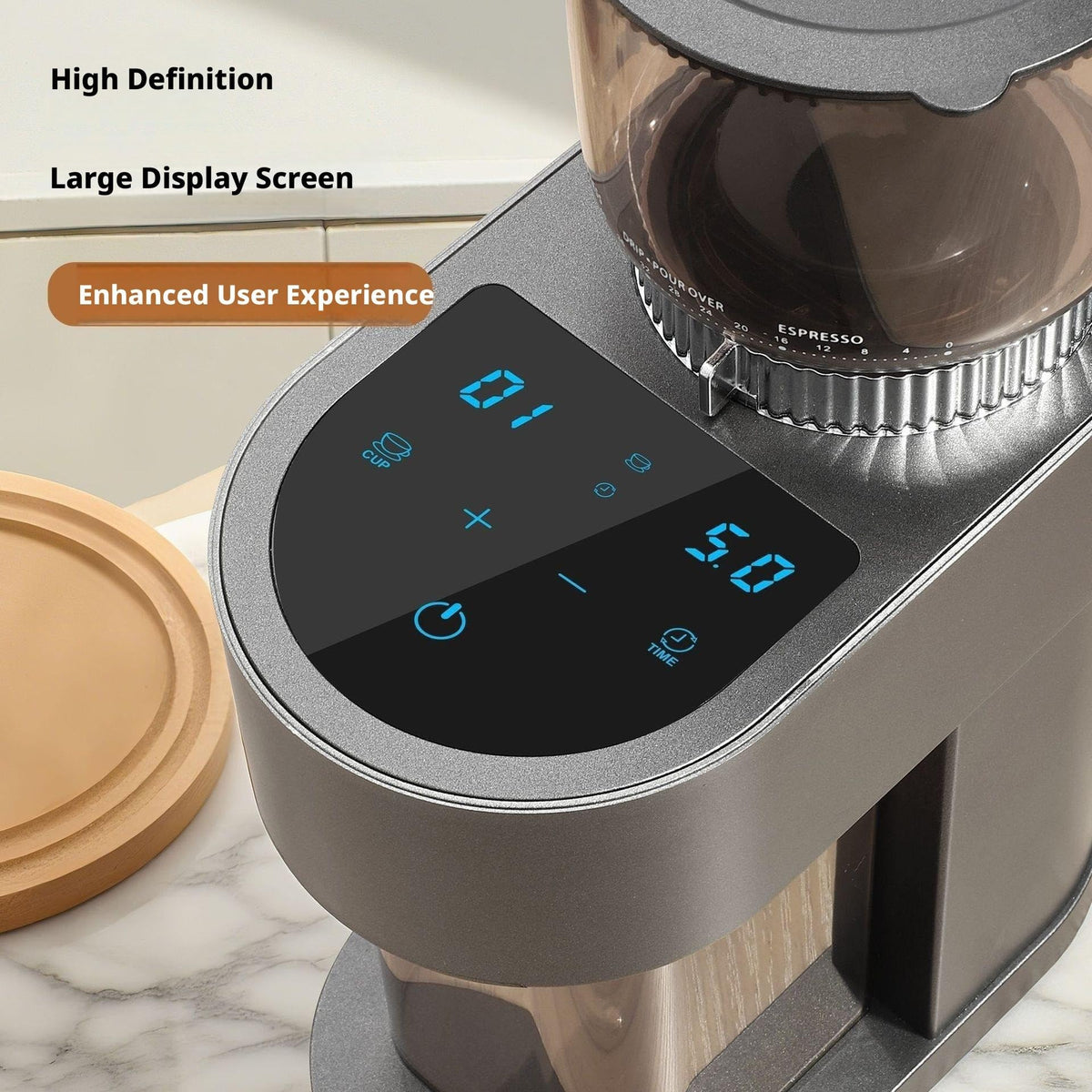 VLVWOGHNCZ Coffee Maker Electric Coffee Grinder, Compact