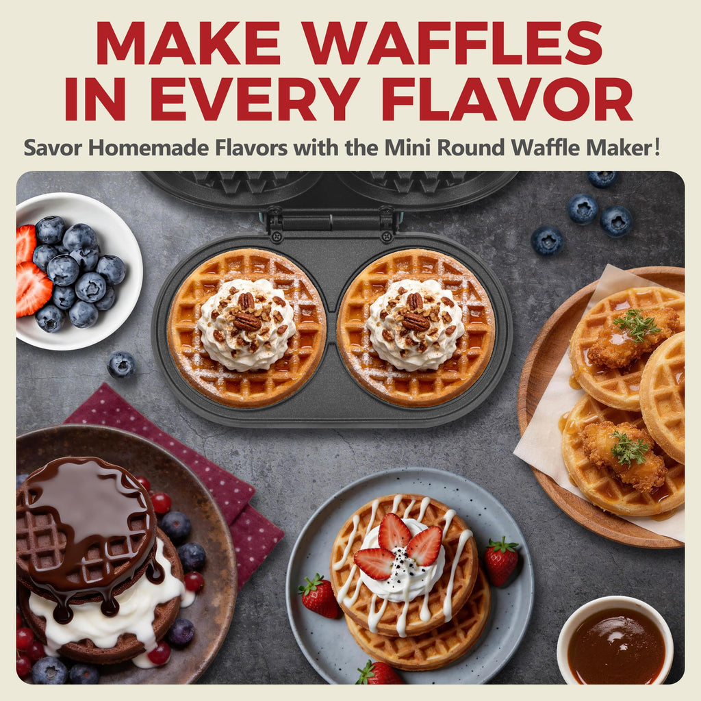 Double Mini Waffle Maker 02