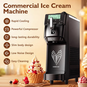 Commercial Soft Serve Ice Cream Maker Machine