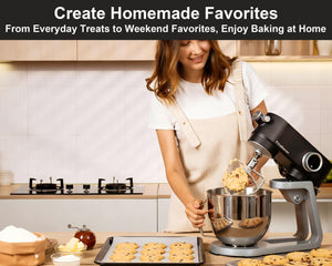 5.3 Qt All-Metal 8-Speed Stand Mixer with Timer