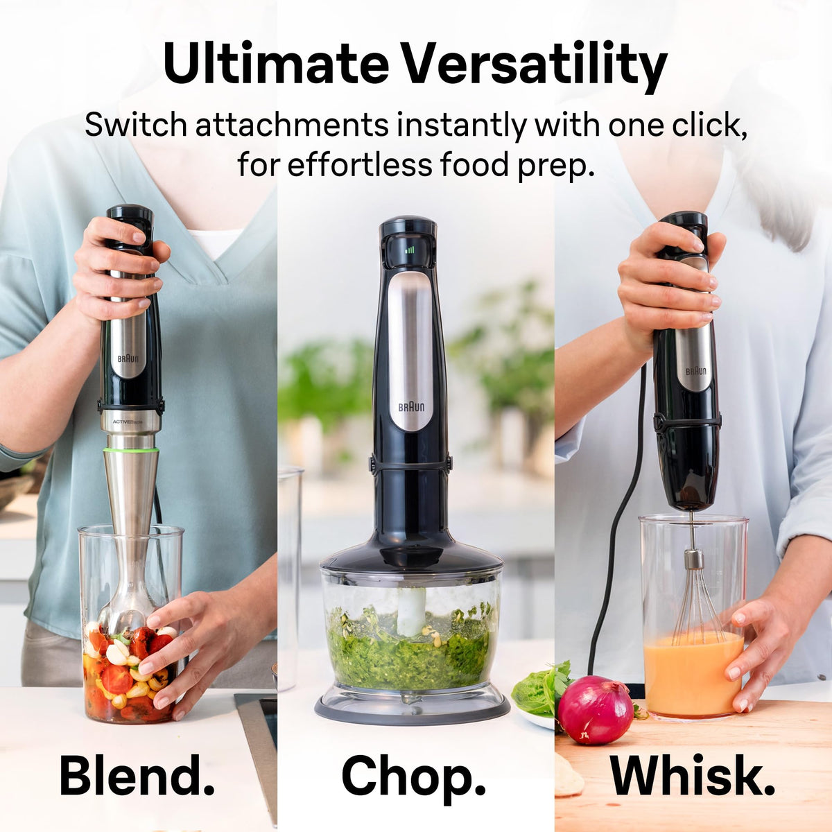 Braun MultiQuick 7 3-in-1 Immersion Blender & Food Processor