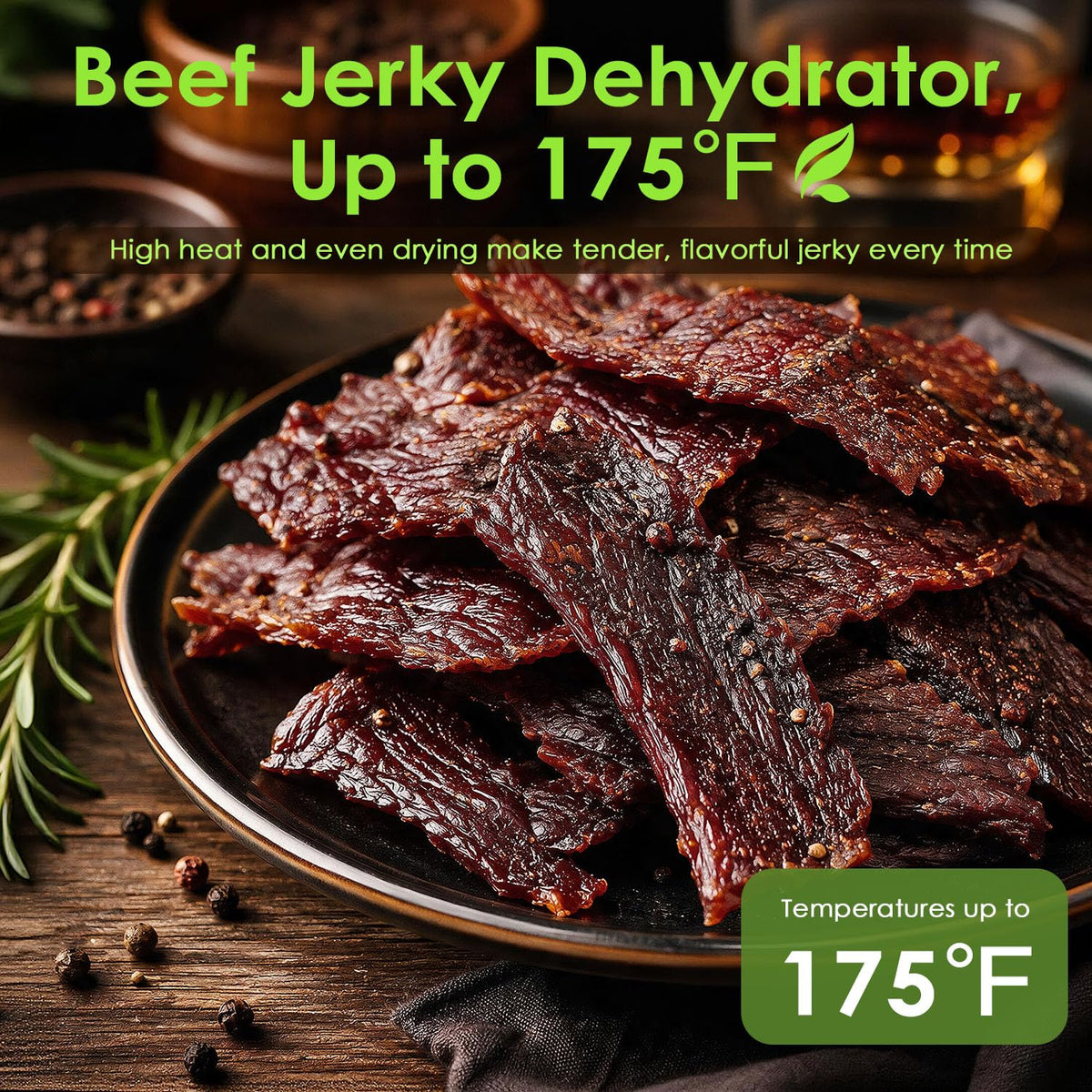 HOPERAN Dual Zone Food Dehydrator, Stainless Steel Trays, Keep Warm Mode