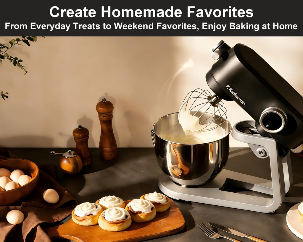 5.3 Qt All-Metal 8-Speed Stand Mixer with Timer