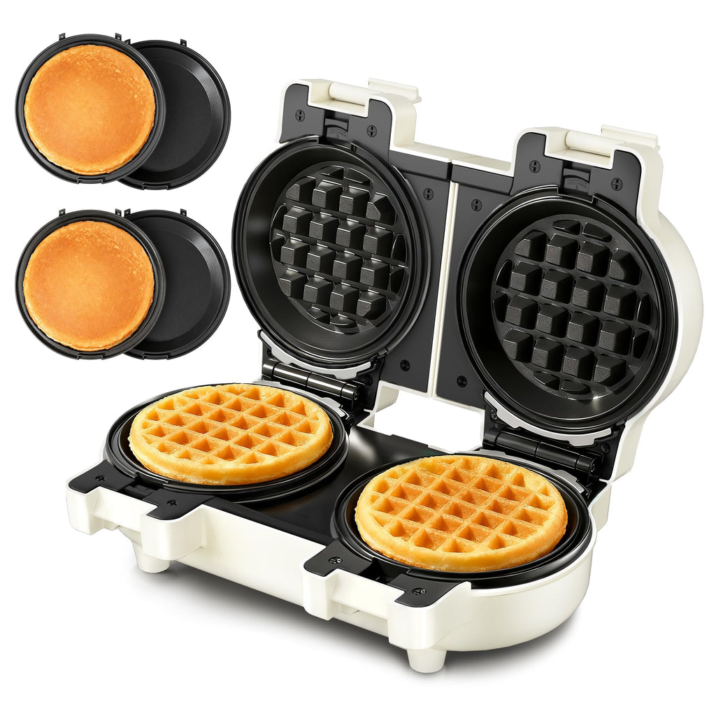 2-in-1 Double Waffle & Pancake Maker