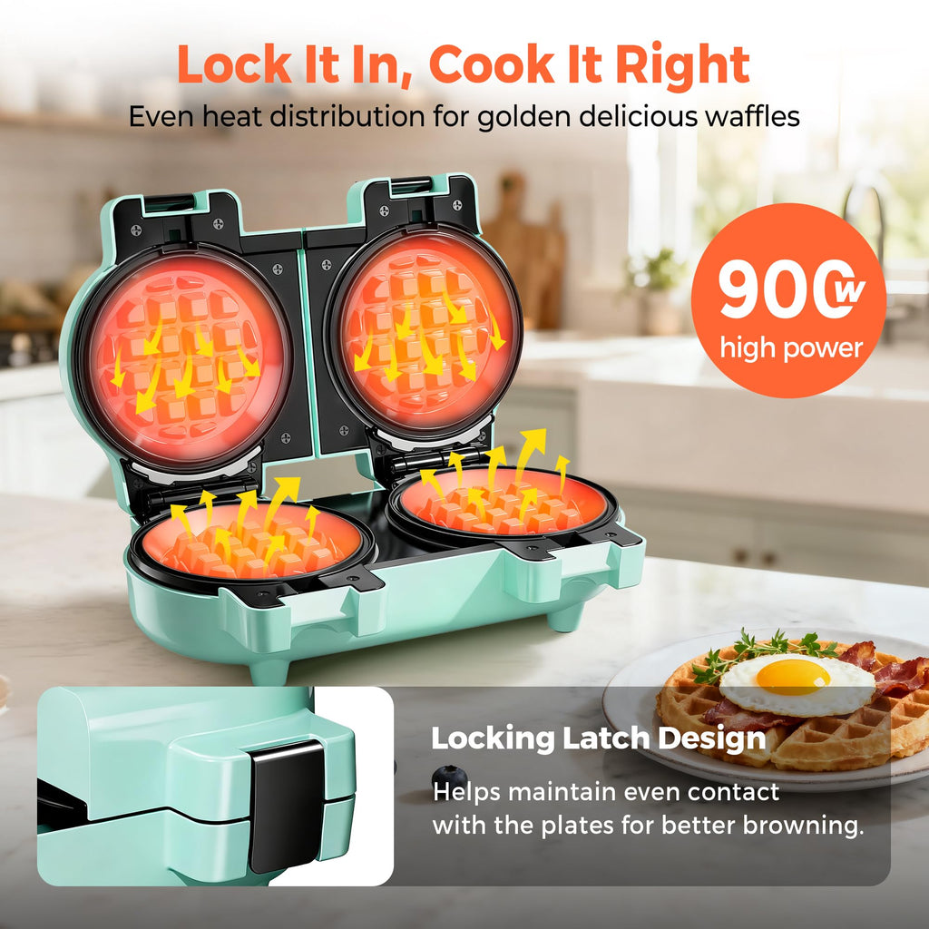 2-in-1 Double Waffle & Pancake Maker