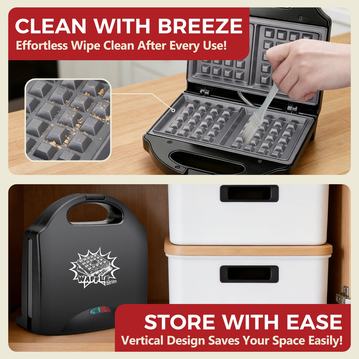 Ceramic Mini Waffle Maker01