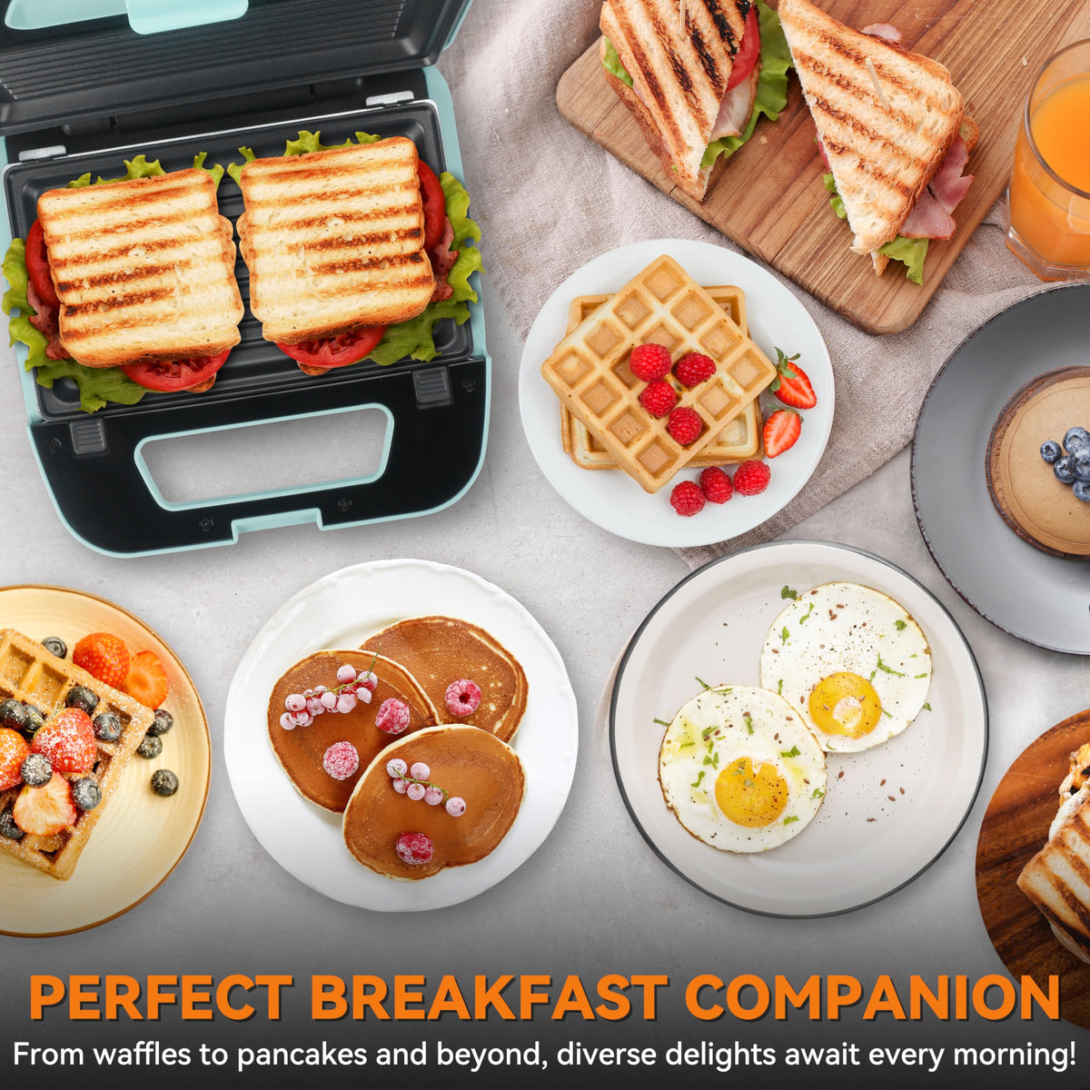 BF-Waffle Pancake Grill&panini1